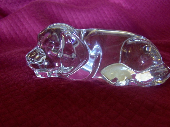 lead crystal animal figurines