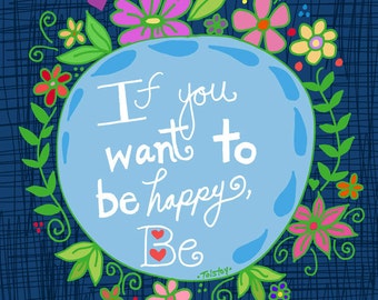 Inspirational Tree Art Wall Art Children's Room by BethNadlerArt