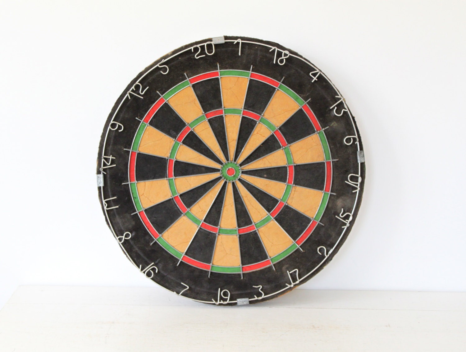SALE / vintage cork dartboard by Accudart. by