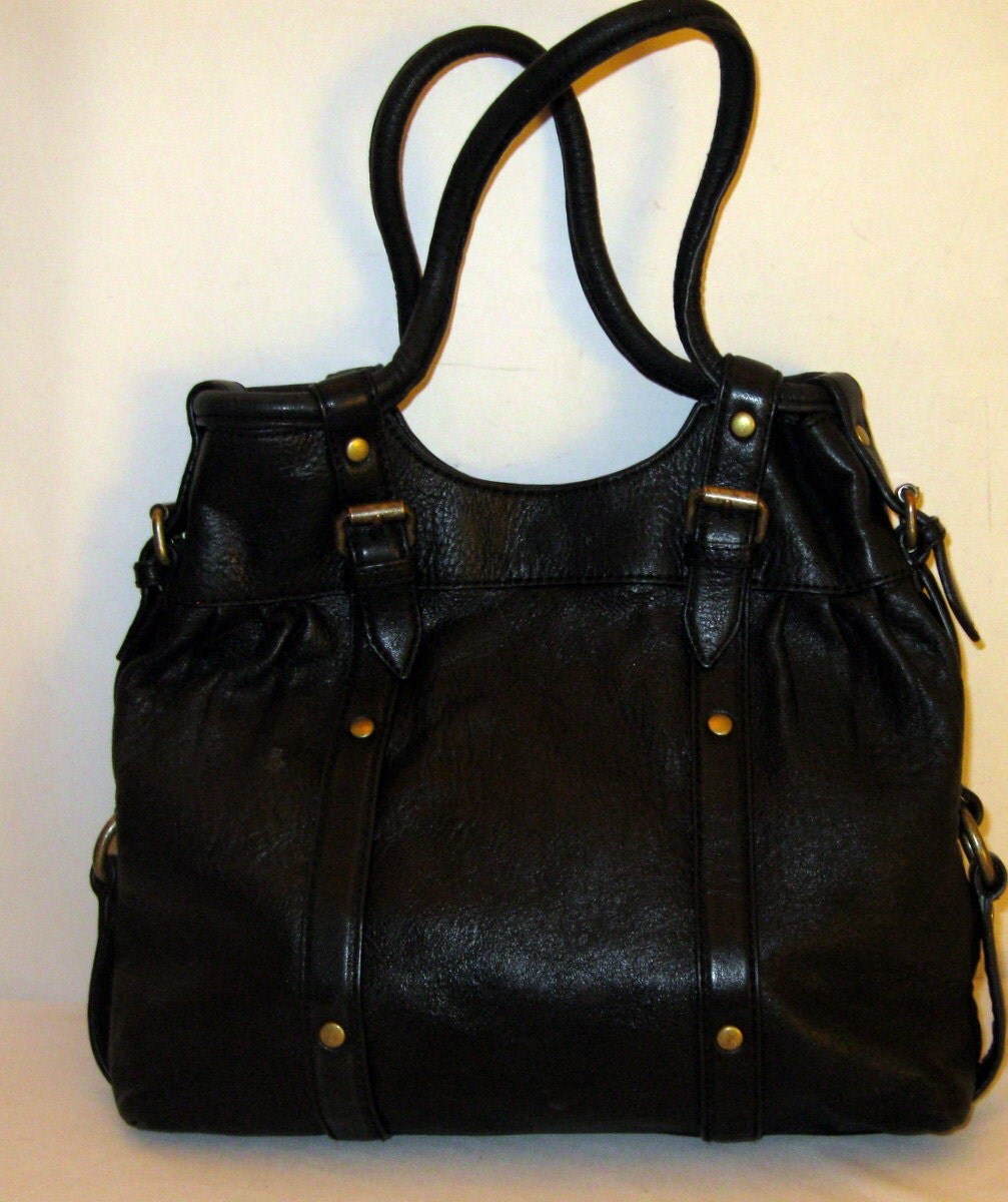 Cynthia Rowley soft thick leather m size tote purse bag