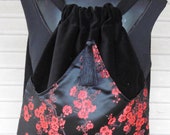 black boho backpack