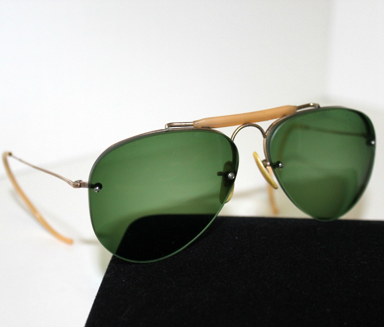 Vintage Aviator Sunglasses Eyeglasses Shuron by That70sShoppe