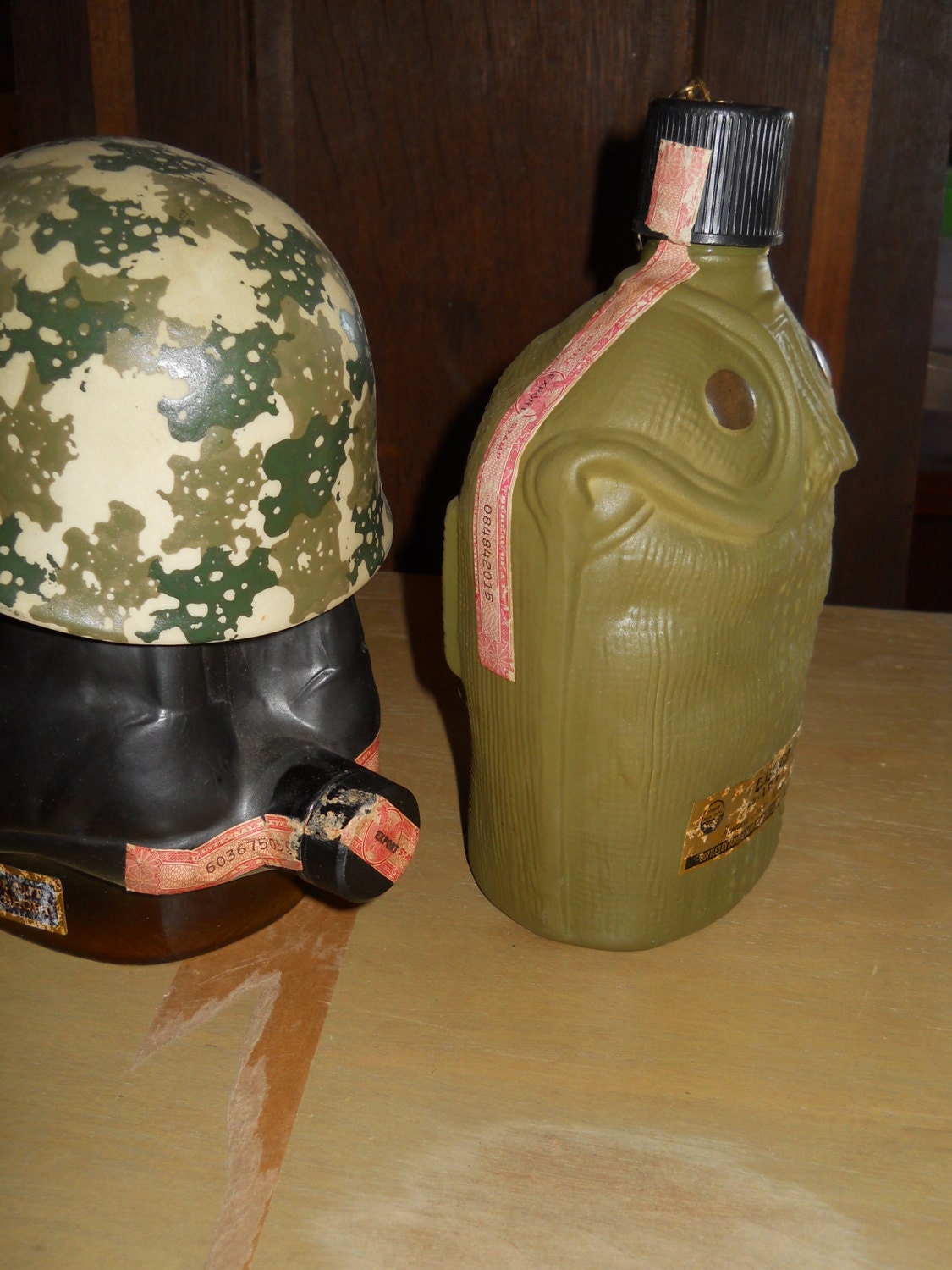 1975 SHORT TIMER Boots and Helmet Jim Beam DECANTER Vintage