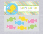 Easter Chick Treat Bag Toppers Personalized (Digital File) Il_170x135
