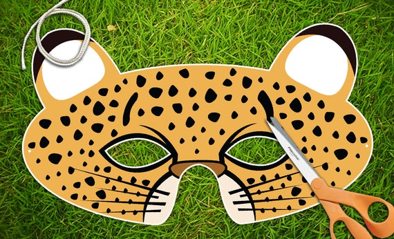 Jaguar Printable PDF Childrens Party Mask Halloween by theRasilisk