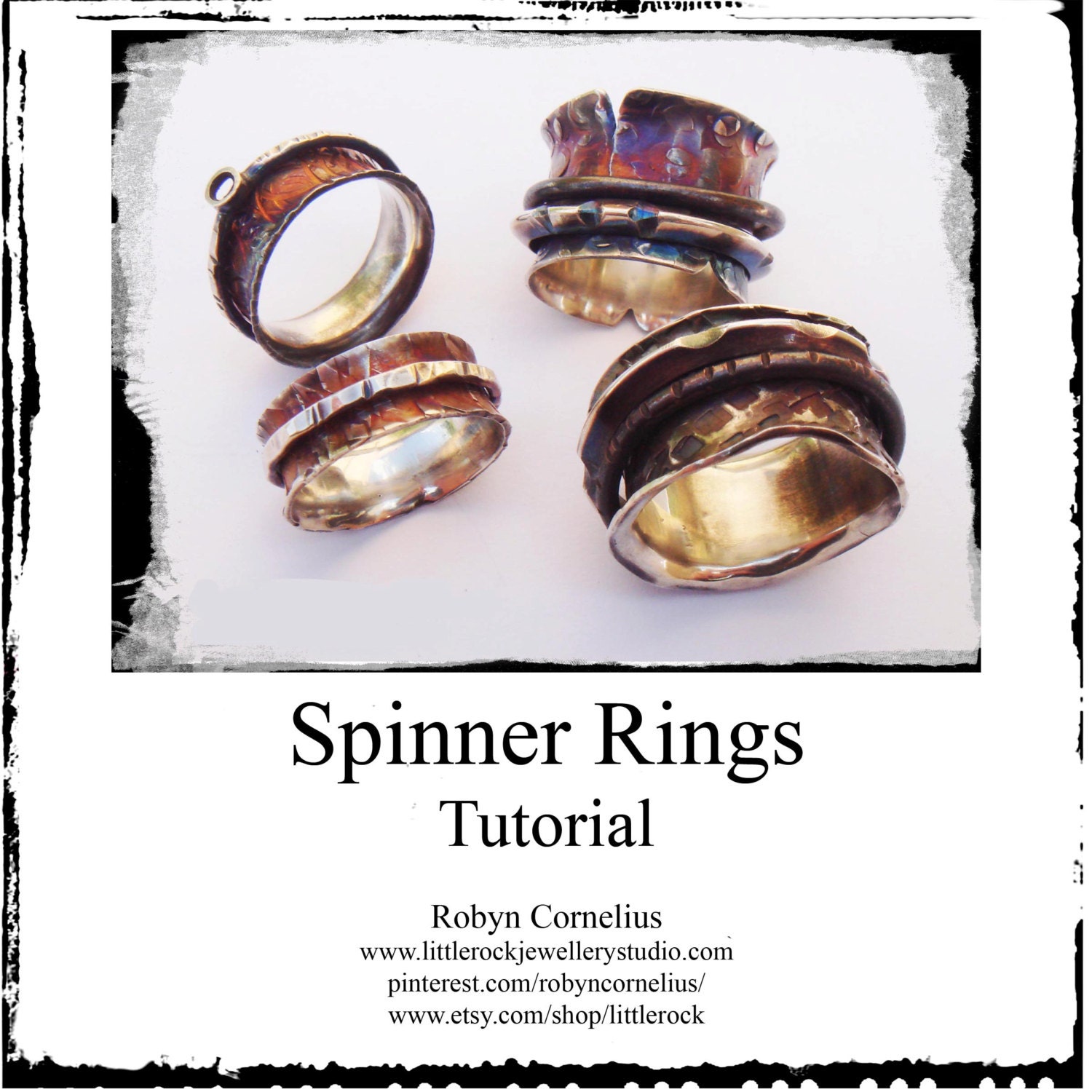 Spinner Rings Tutorial by littlerock on Etsy
