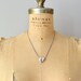 heart necklace / brass heart / Coeur d' Argent