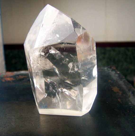 Quartz Crystal paperweight large clear quartz crystal