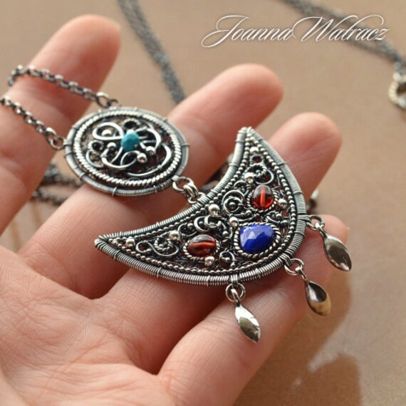 Oriental necklace Fine jewelry Strand necklace by joannawatracz