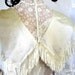 Victorian Wedding Dress Fringe Lace Off White Satin Wedding Gown Indian Maiden