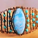 AquaTerra Turquoise Wire Wrapped Copper Bracelet Cuff