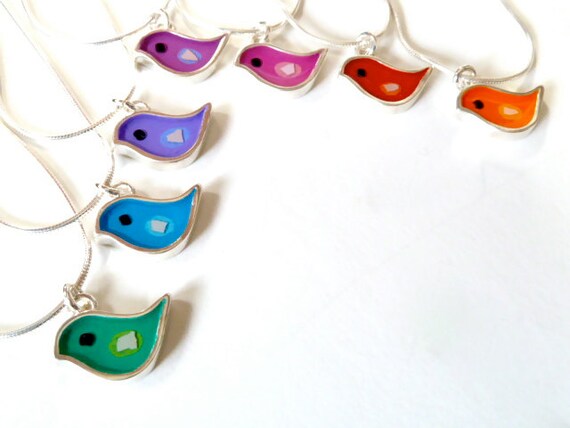 bird charm necklace