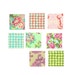 Baby Bedding 3-piece, rag crib quilt,  fitted sheet and ruffled skirt, Pink Love Mix, Girl, ALL NATURAL, baby