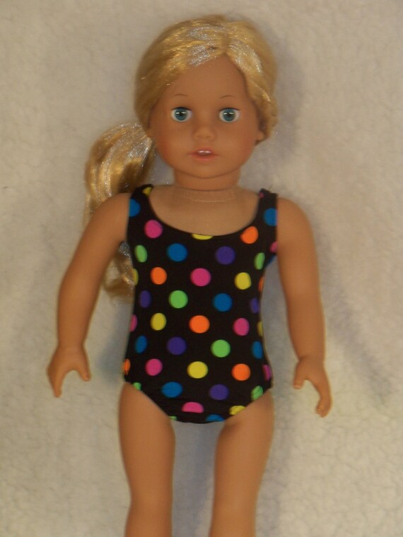 18 inch Doll Multi-Color Polka Dot Swimsuit