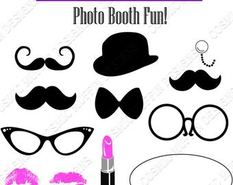 Photo Booth Props- DIY Printable Props for Wedding or Any Party