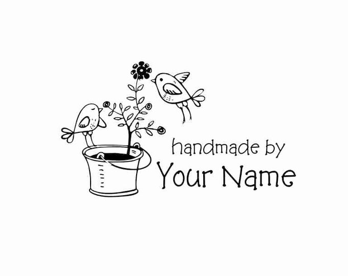 Handle Mounted Personalized custom made rubber stamps H16