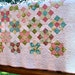 Quilt Scrappy HANDMADE Hello Luscious Fabric Lap Throw Easter