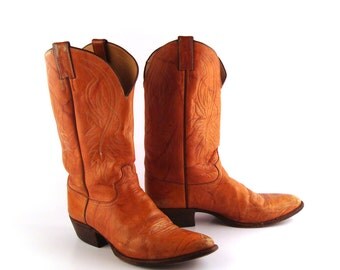 Items similar to Vintage Justin Never Worn Men's Cowboy Boots Size 11. ...
