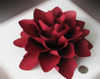 Paper flower Extra Extra Large for gifts, weddings or placesetting ANY COLOUR