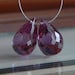 Czochralski Alexandrite Faceted Teardrop Briolettes (2 - 1 pair) RESERVED
