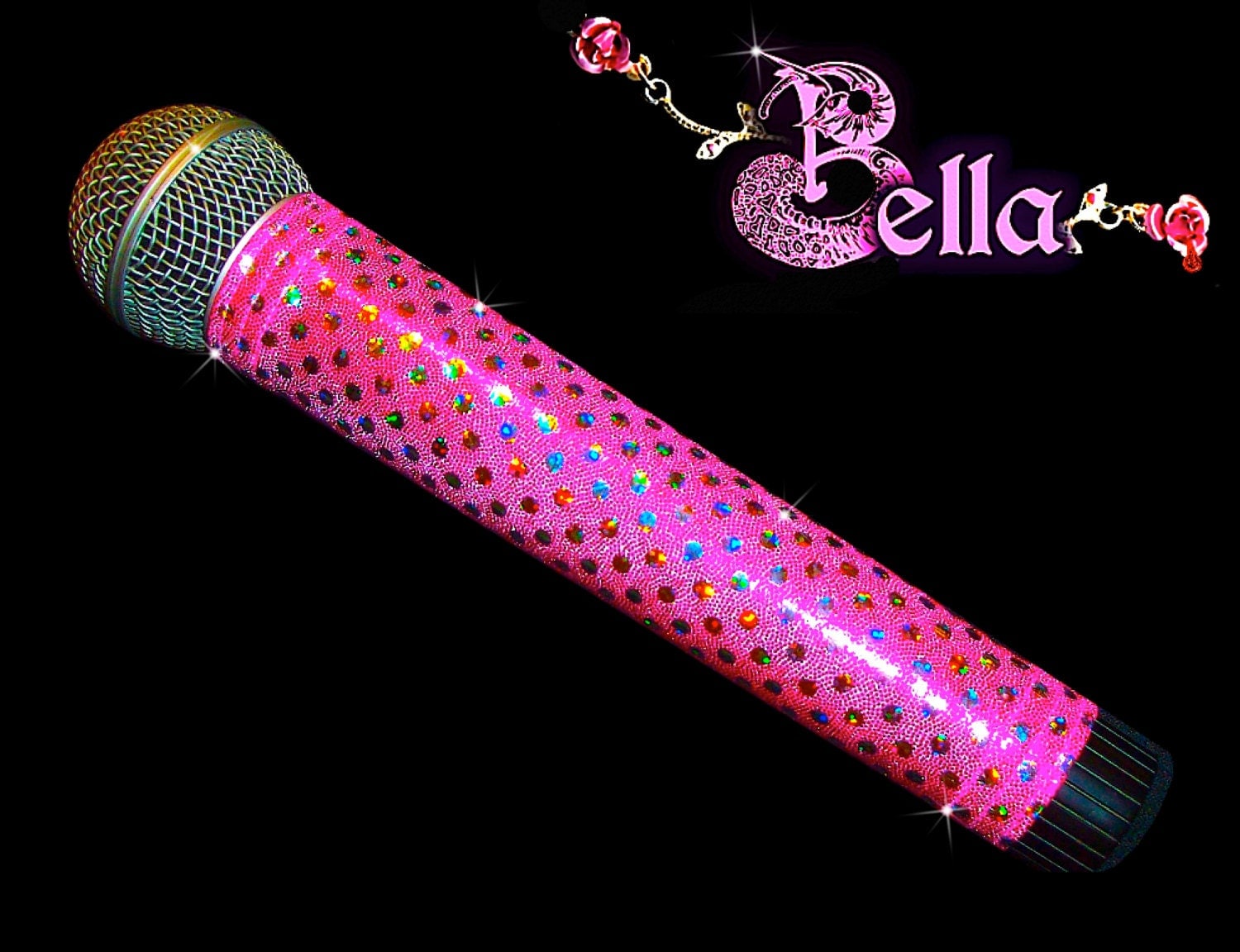 SPARKLE MICROPHONE COVER Bella for Cordless Microphones