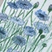 Garden Nature Art Watercolor Blue Flower Scabiosis Original Painting Laurie Rohner