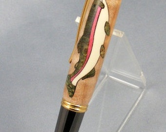 Rainbow Trout Inlay Twist Pen