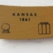 Kansas Vintage Wooden Puzzle Magnet