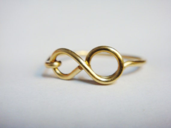 Infinity Ring Gold Infinity Ring 14K Gold Filled Infinity