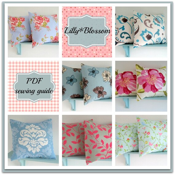Items similar to PDF Sewing Guide easy to make Cushion Cover on Etsy