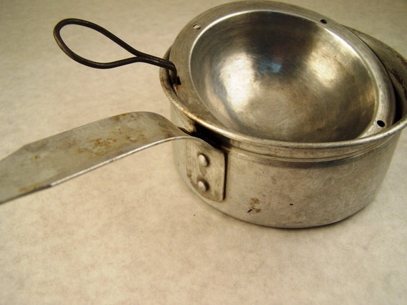 Vintage 40's or 50's Egg Poacher