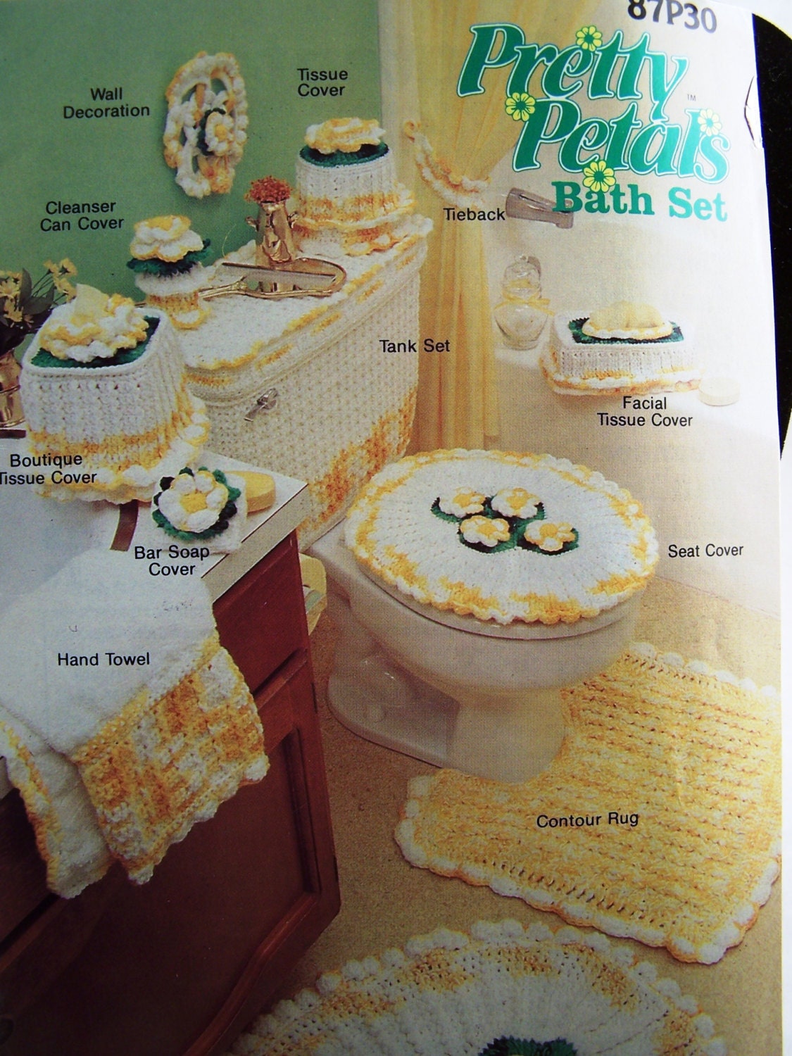 Pretty Petals Bath Set Crochet Patterns by Annie's Attic