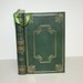 Hollow Book Safe Leather Bound The Spectator Bird real 22k gold genuine green leather