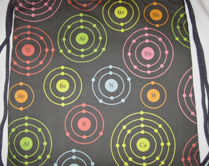 Chemistry Geek Atomic Periodic Shells Backpack/tote Custom Print