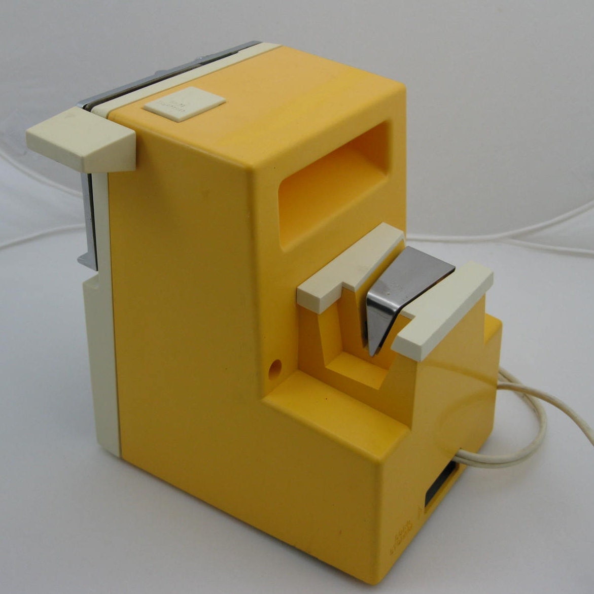 Yellow Electric Can Opener and Knife Sharpener by Penncrest