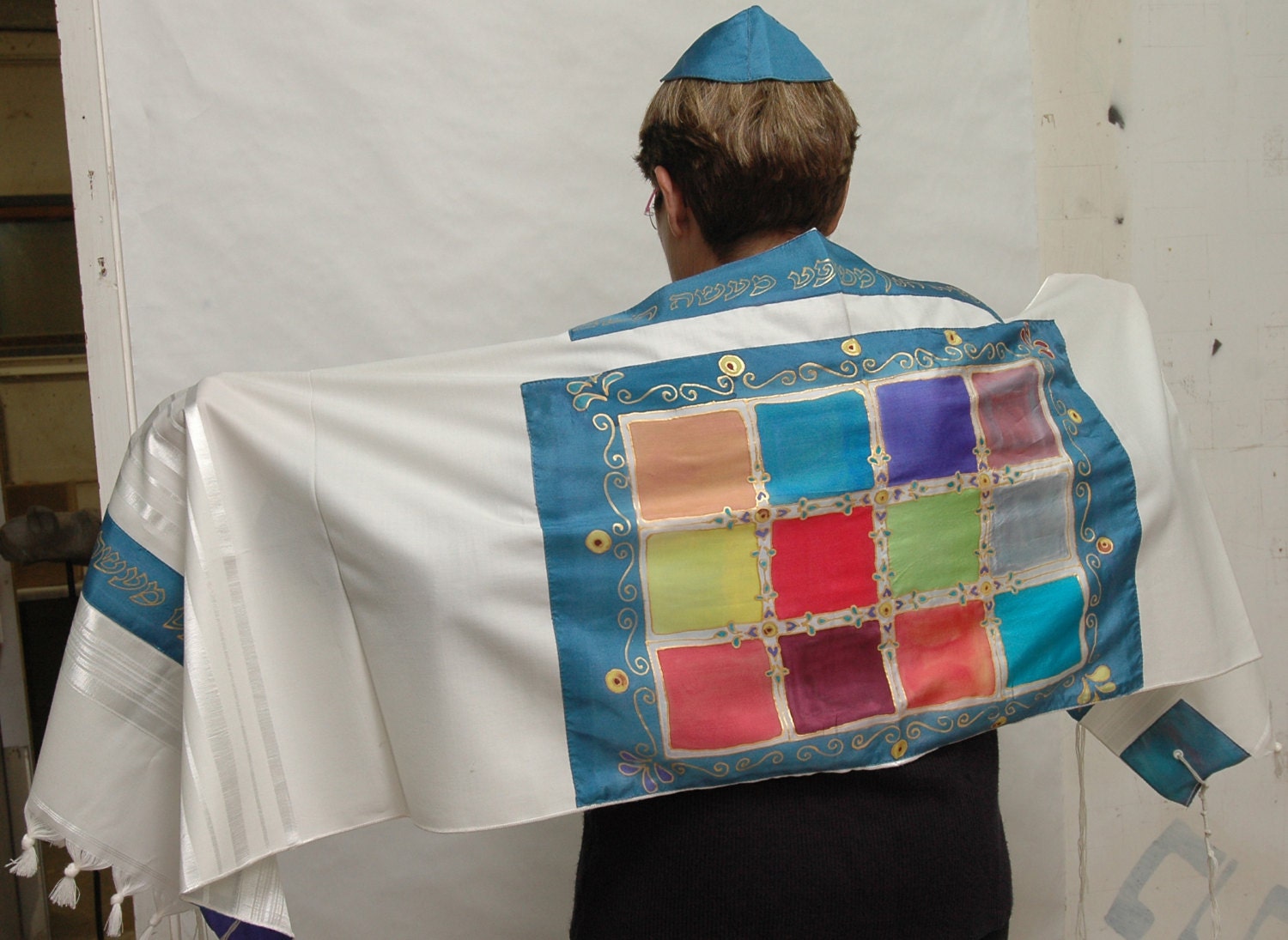 Tallit Prayer shawl Bar Mitzvah gift Jewish by bottletree987