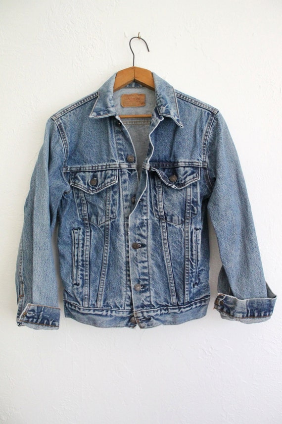 Vintage 80s Acid Wash Levi's Denim Jacket // Women's