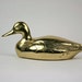 Vintage Solid Brass Duck Woodland