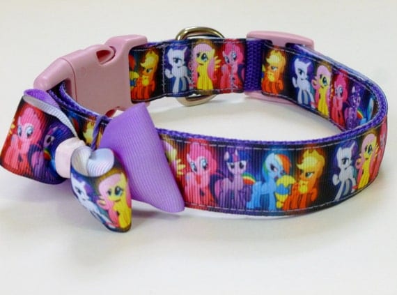 Dog Collar My Little Pony 17 adjustable to 24