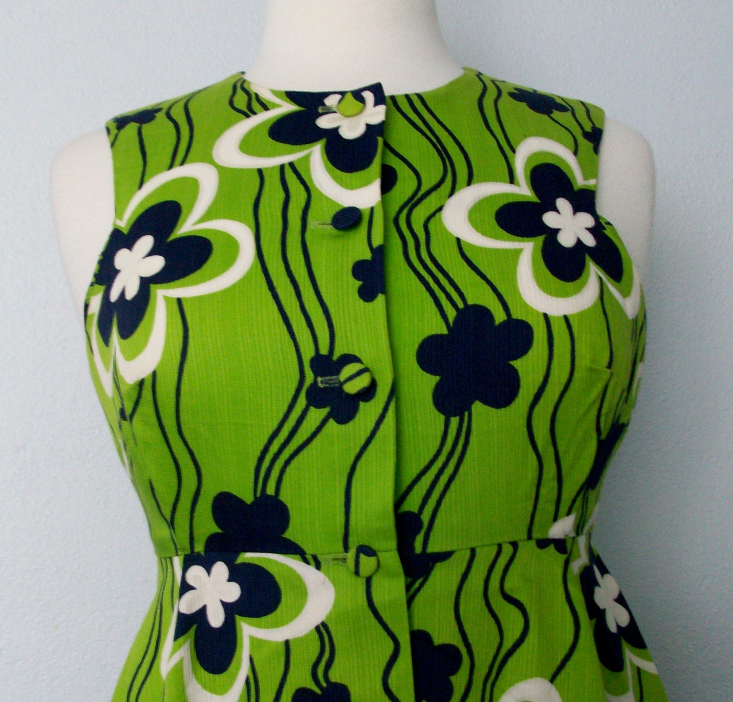 Vintage WALTAH CLARKE Aloha HAWAIIAN Mini Dress by SouthSideMarket