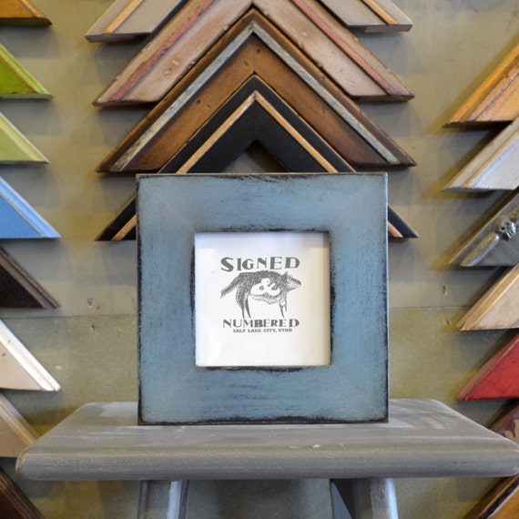 4x4 Square Picture Frame in 1.5inch Standard by signedandnumbered