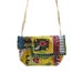 Reserved for L.S. Upcycled Bag Yellow Cross the Body Whimsical Bright Colors
