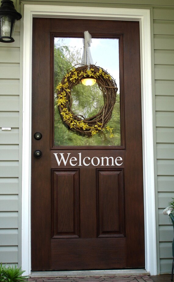 Welcome Decal Front Door Decor Sticker Image 0