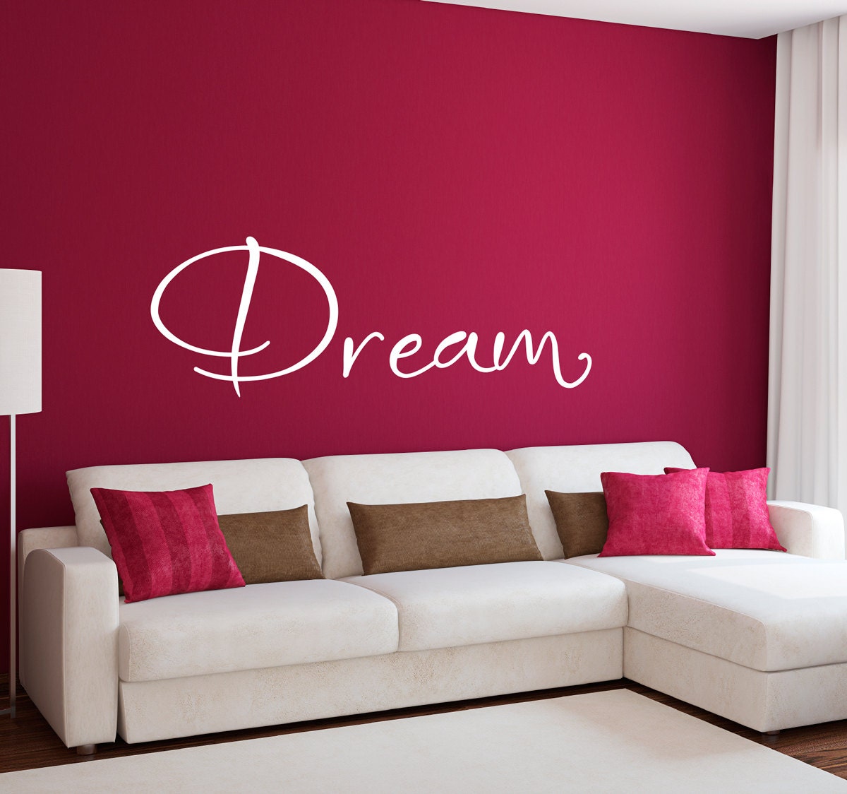 Dream Decal Dream Wall Sticker Quote Wall Art Large