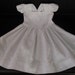 Baptism Dress Christening Dress First Communion White Eyelet Flutter Straps Fully Lined Dress Infant Baby Girl by Hopscotch Avenue