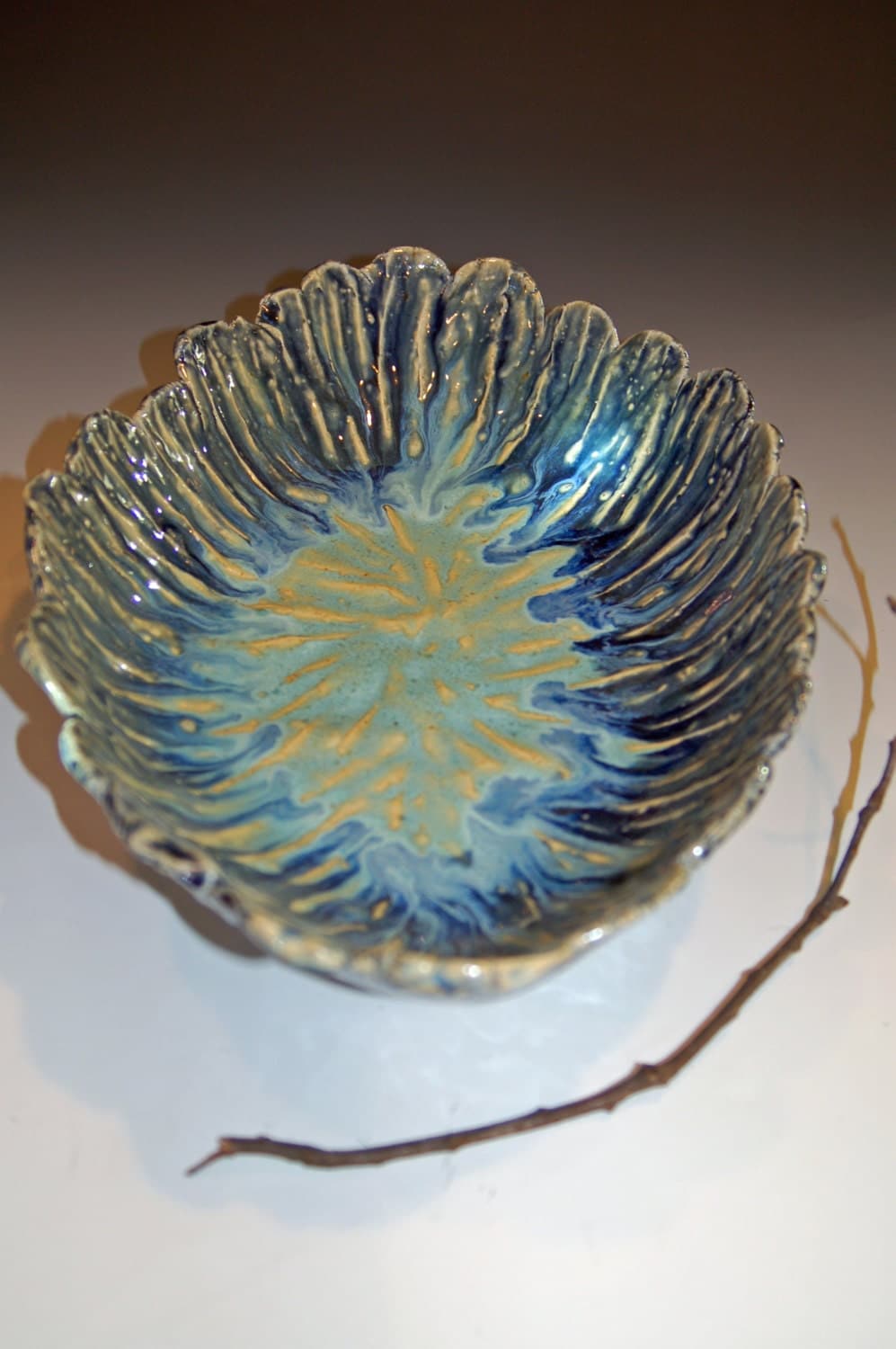 Ceramic Bowl Pottery Handmade Large Oblong Bowl Ceramics