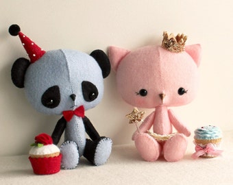 The Princess and the Panda pdf Pattern - Instant Download