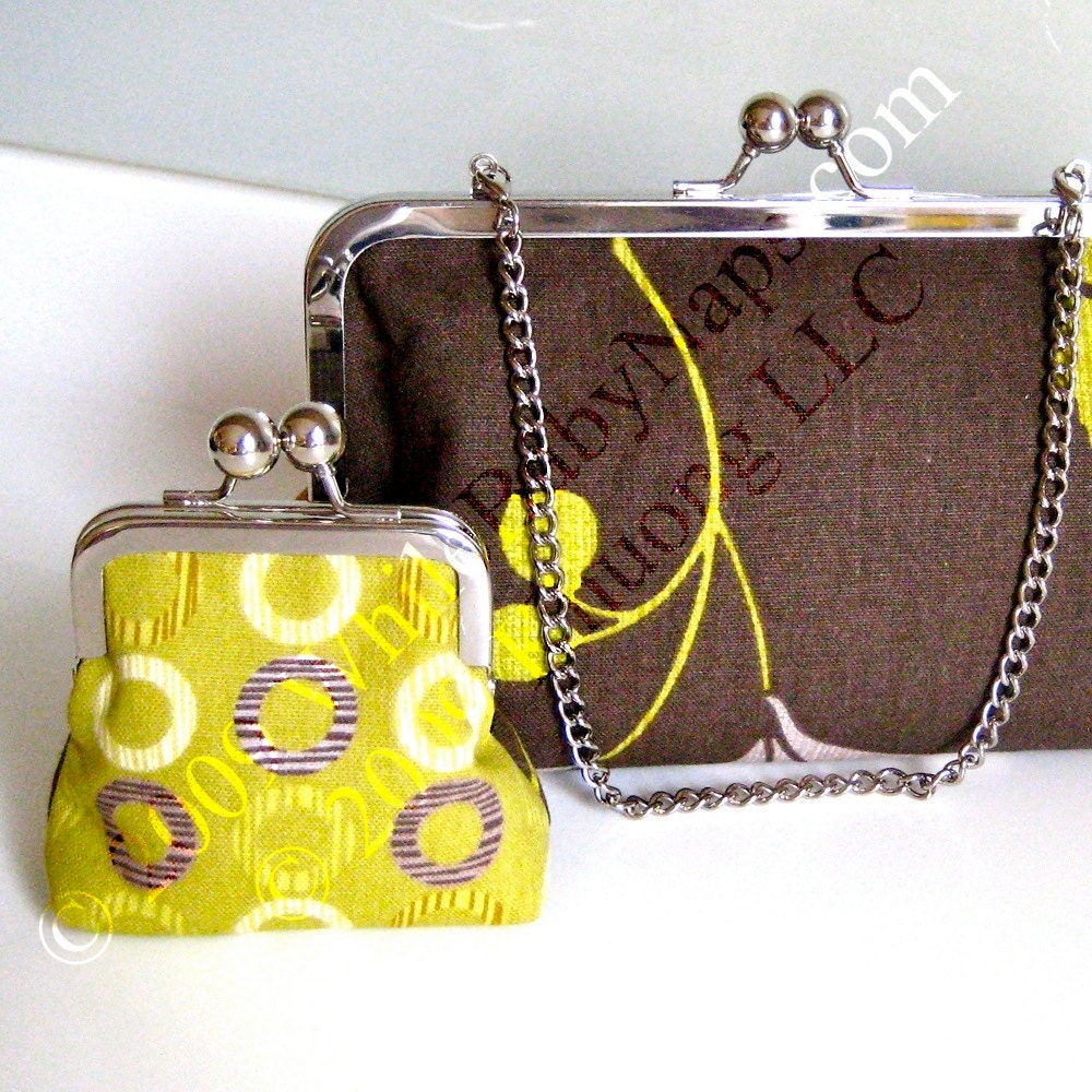 3x1.5 Nickel metal coin purse frame from WhileBabyNaps on Etsy Studio