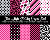 Diva Style Holiday Digital Printable Paper Pack - For Commercial or Personal Use Il_170x135