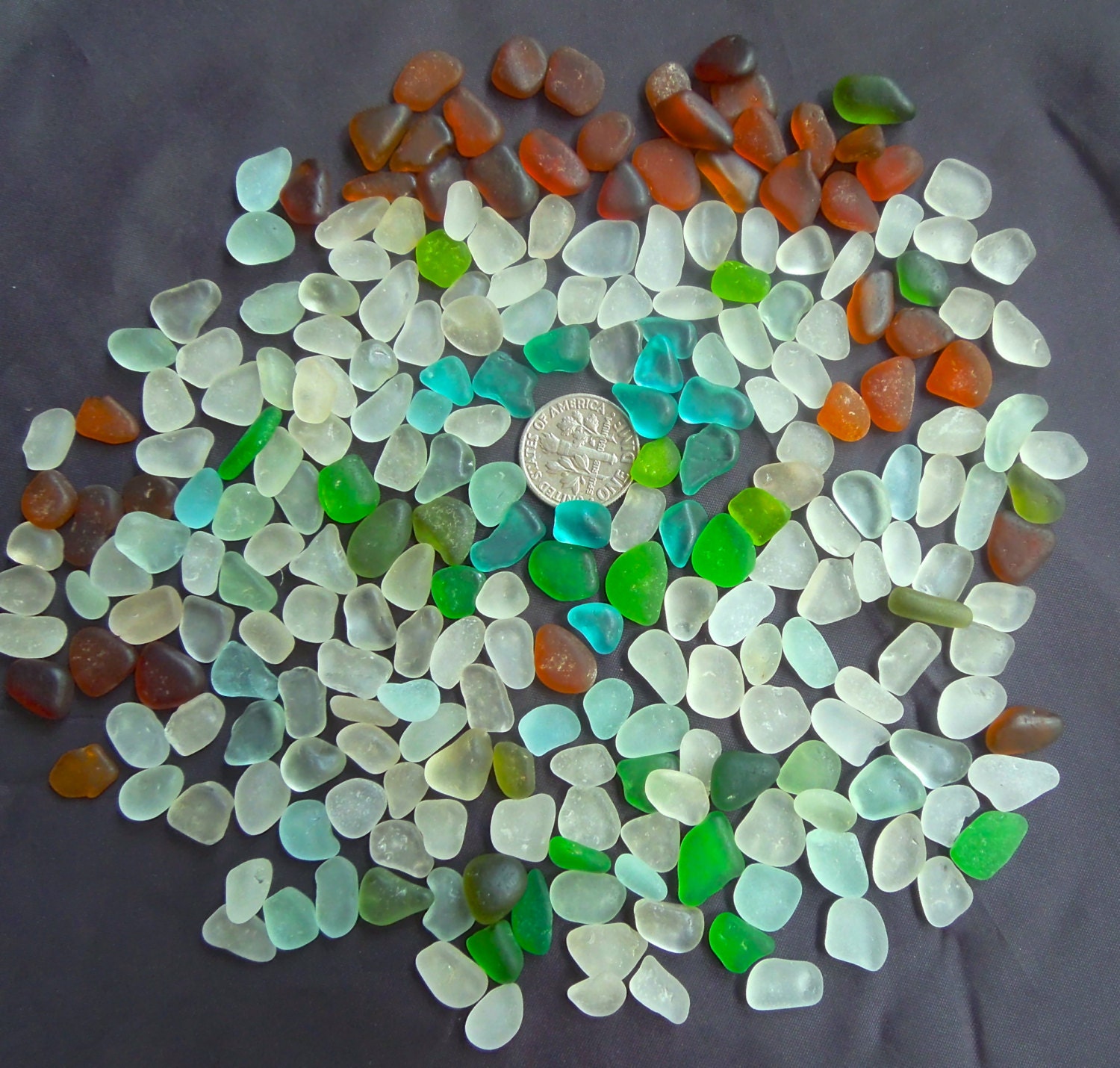 Sea Glass from HAWAII 250 AQUA Hawaiian sea by SeaGlassFromHawaii